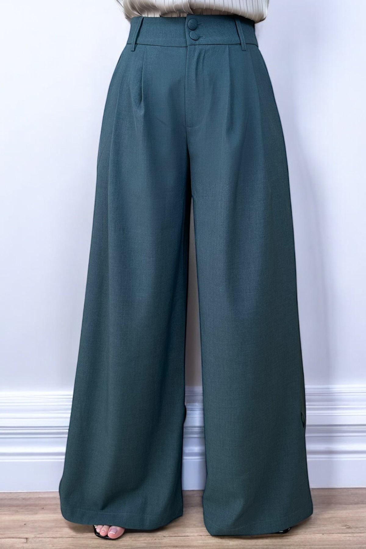 EMERALD PALAZZO PANTS