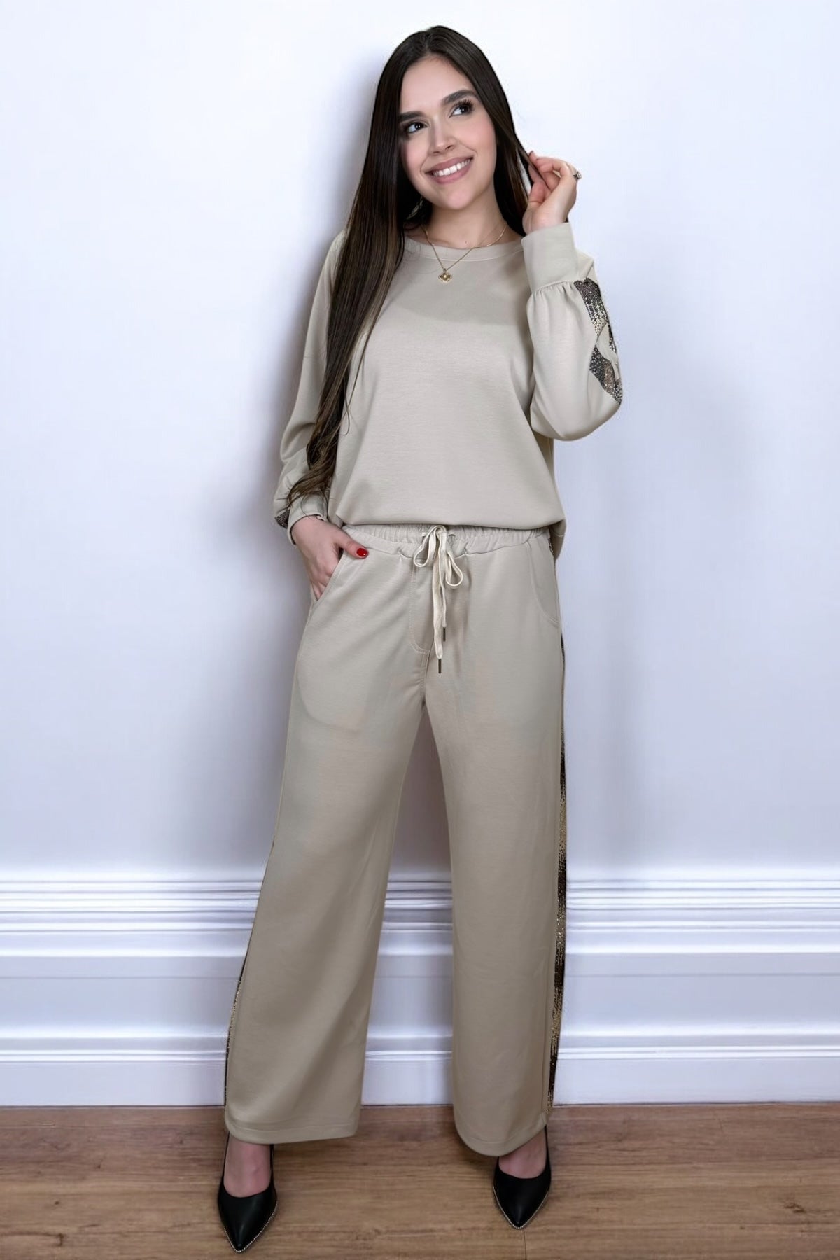 MILANO DIAMOND BEIGE SET