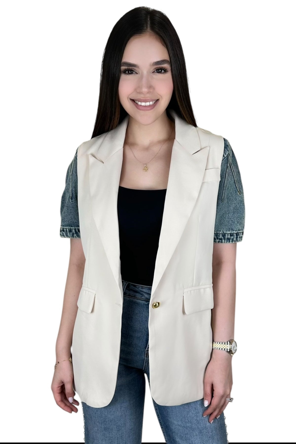 TRENDY DENIM BLAZER - BACK IN STOCK