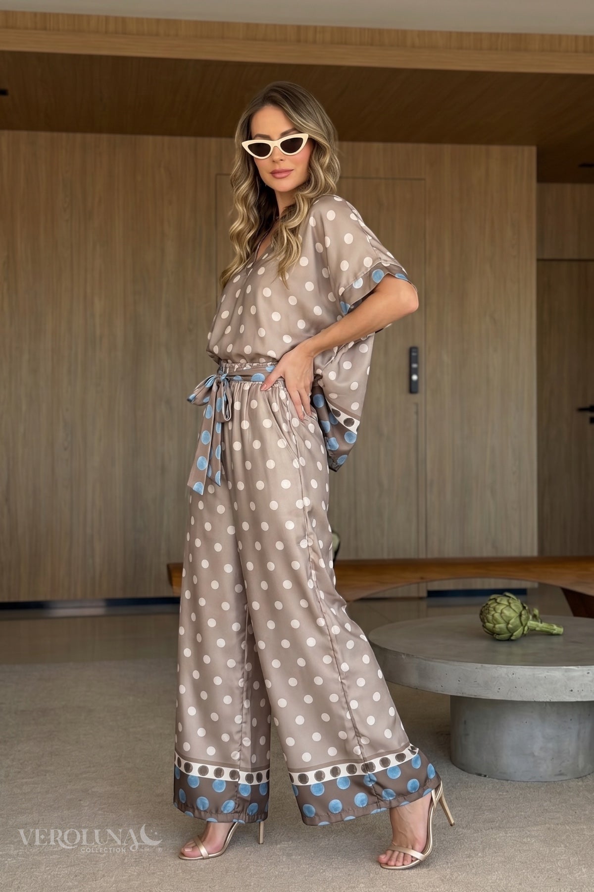 POLKA DOTS SATIN ITALY SET