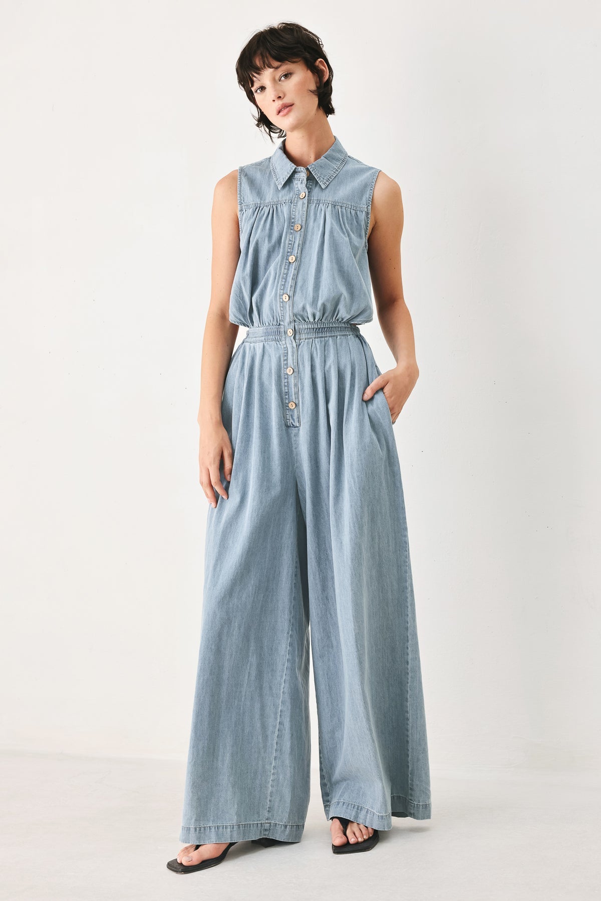DENIM JUMPSUIT
