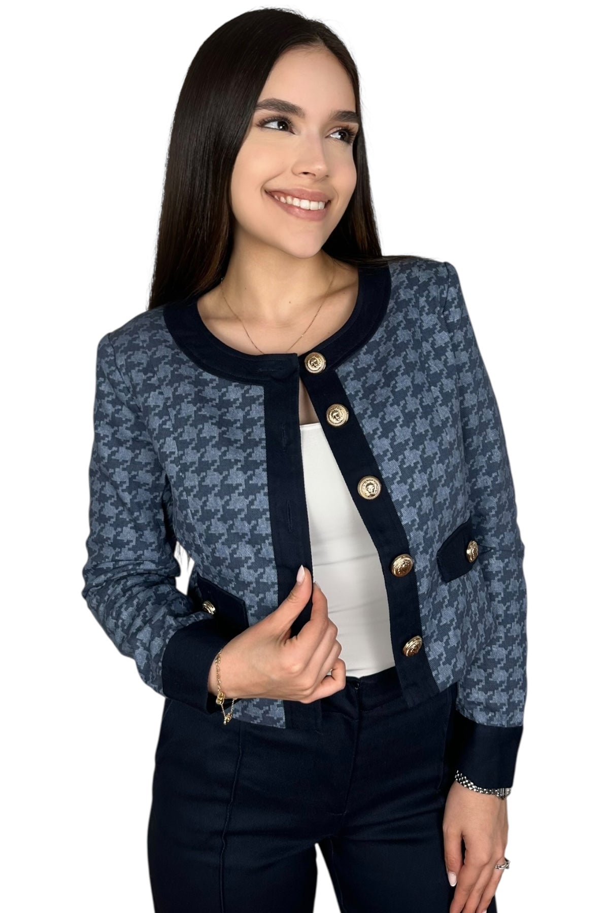 ELEGANT BLUE/GOLD SET