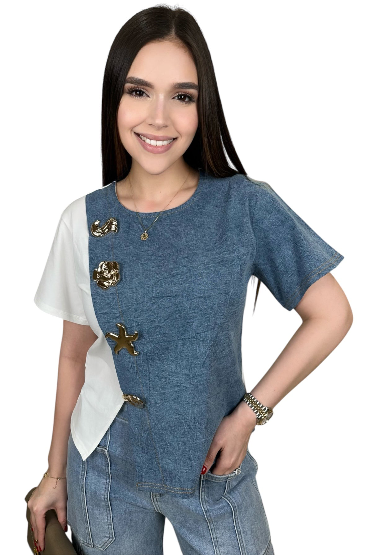 SOLE DENIM TOP