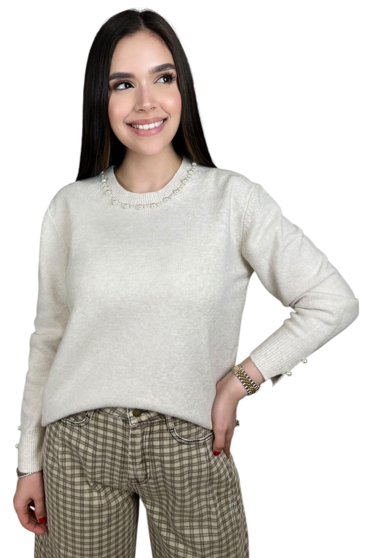 PERLA DETAIL SWEATER