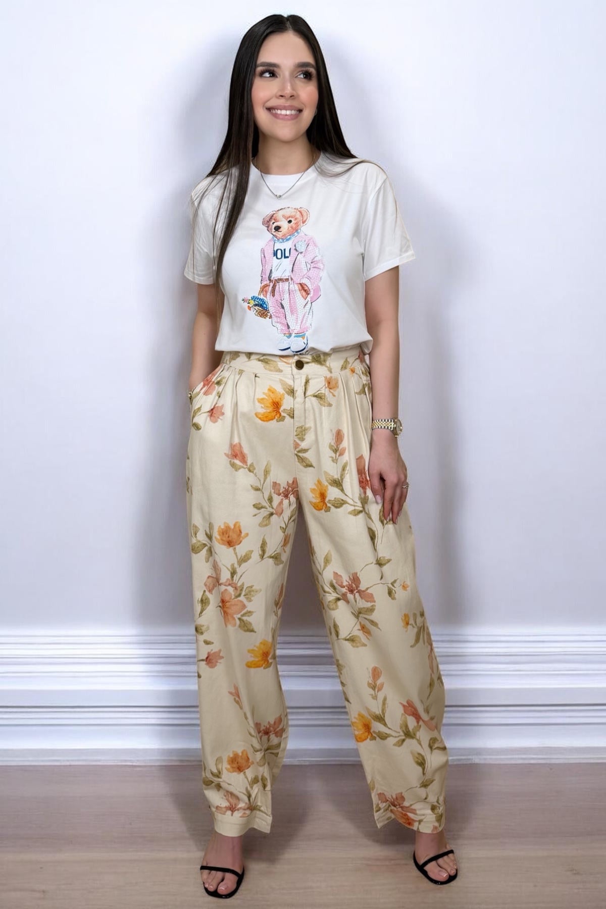 TEDDY BEAR - ROSA/WHITE