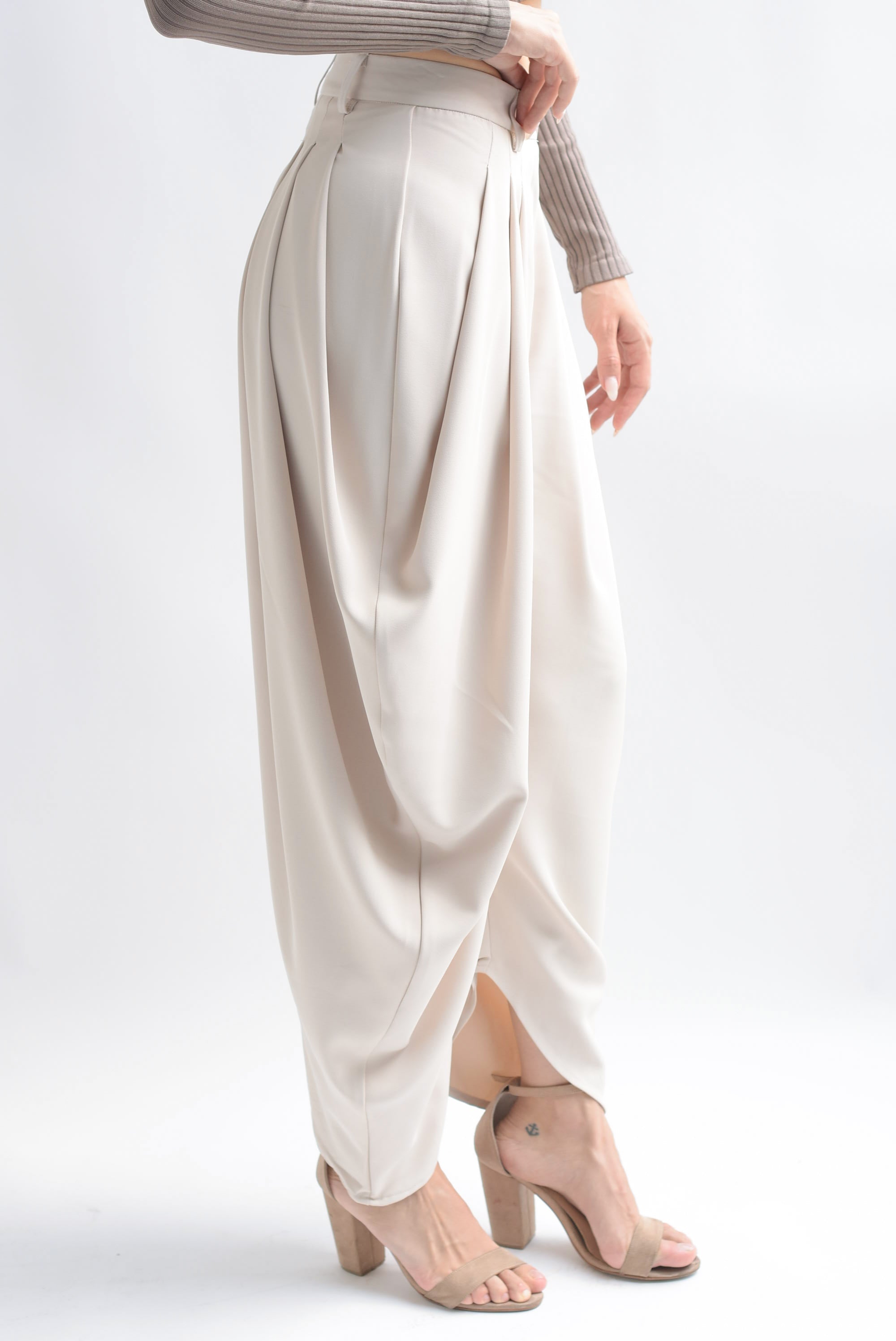 BUBBLE PANT - BEIGE