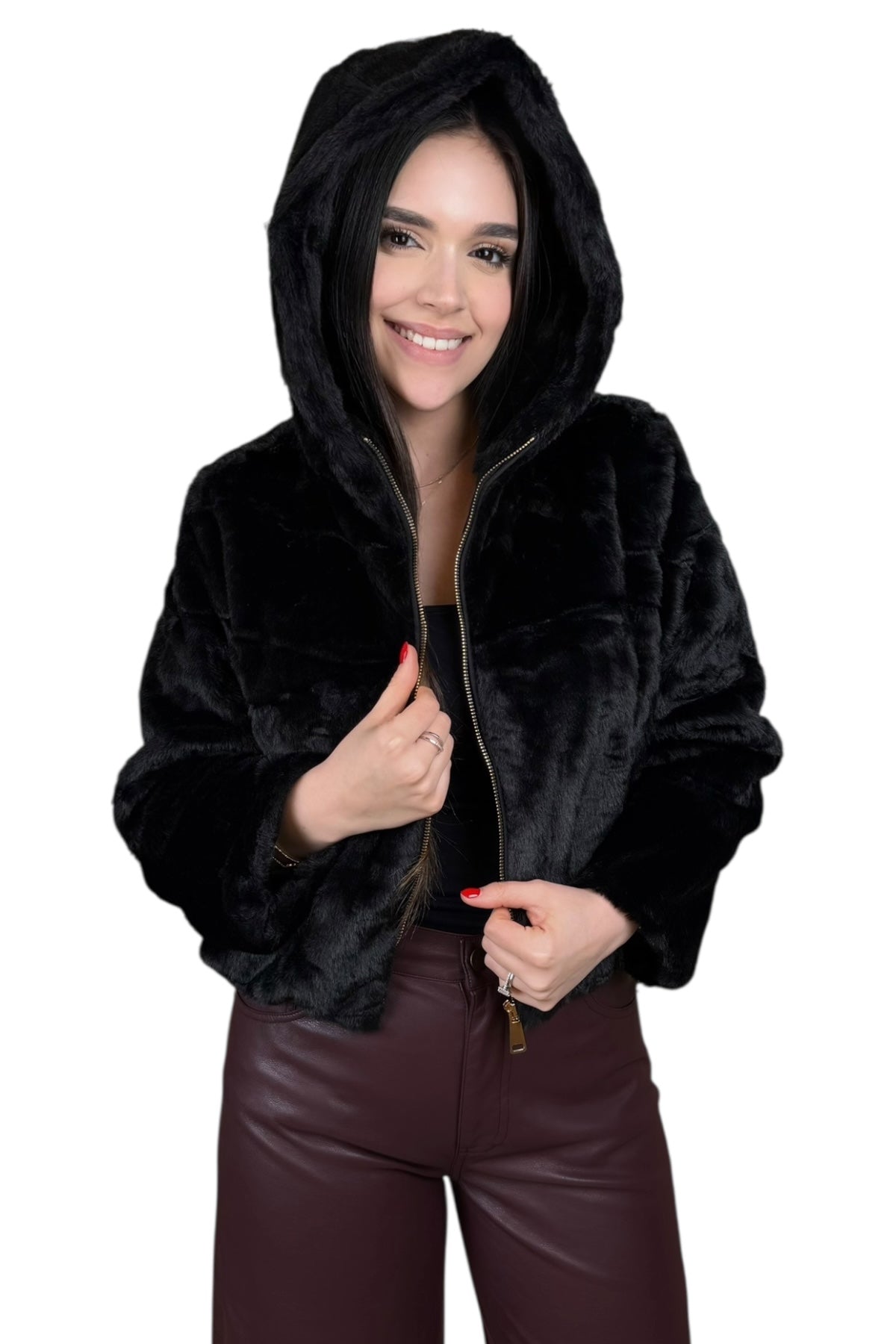 ZOÉ FAUX FUR JACKET