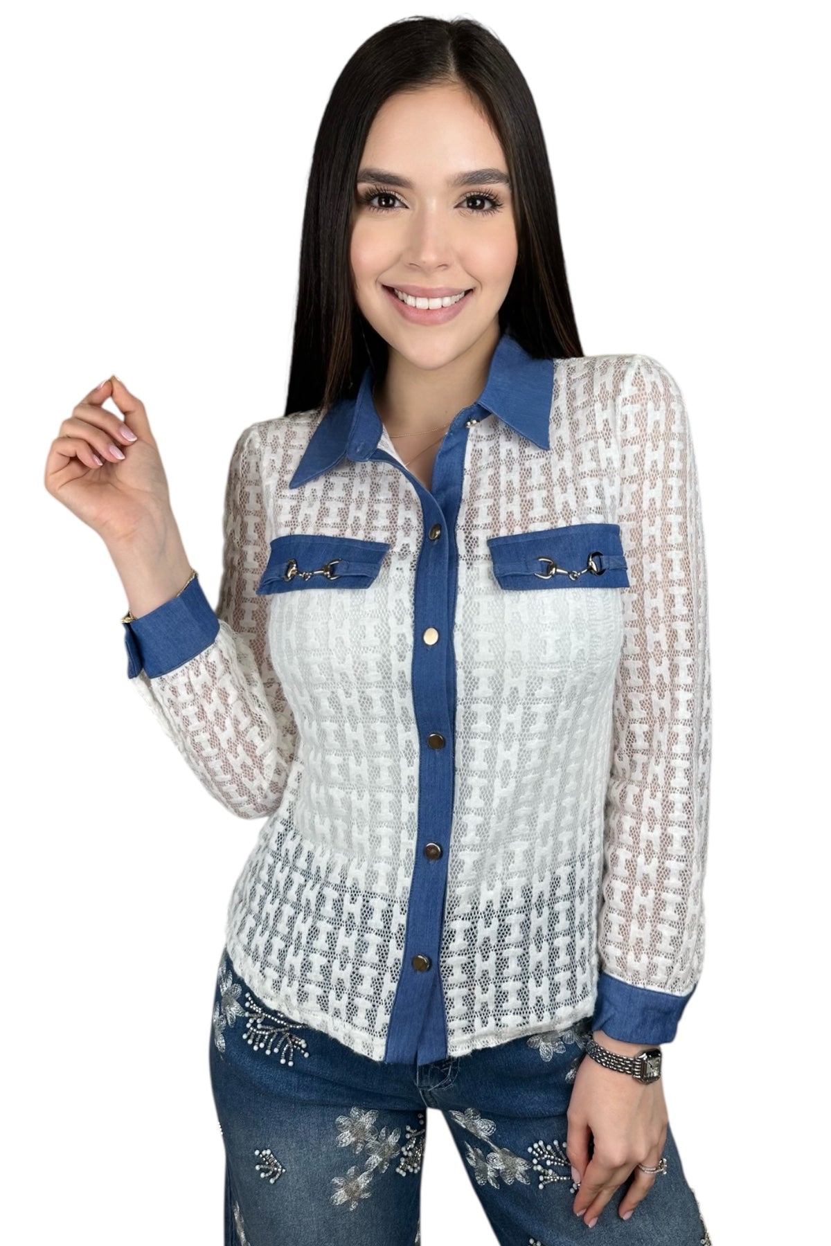 LUCCI DESIGNER STYLE BLOUSE