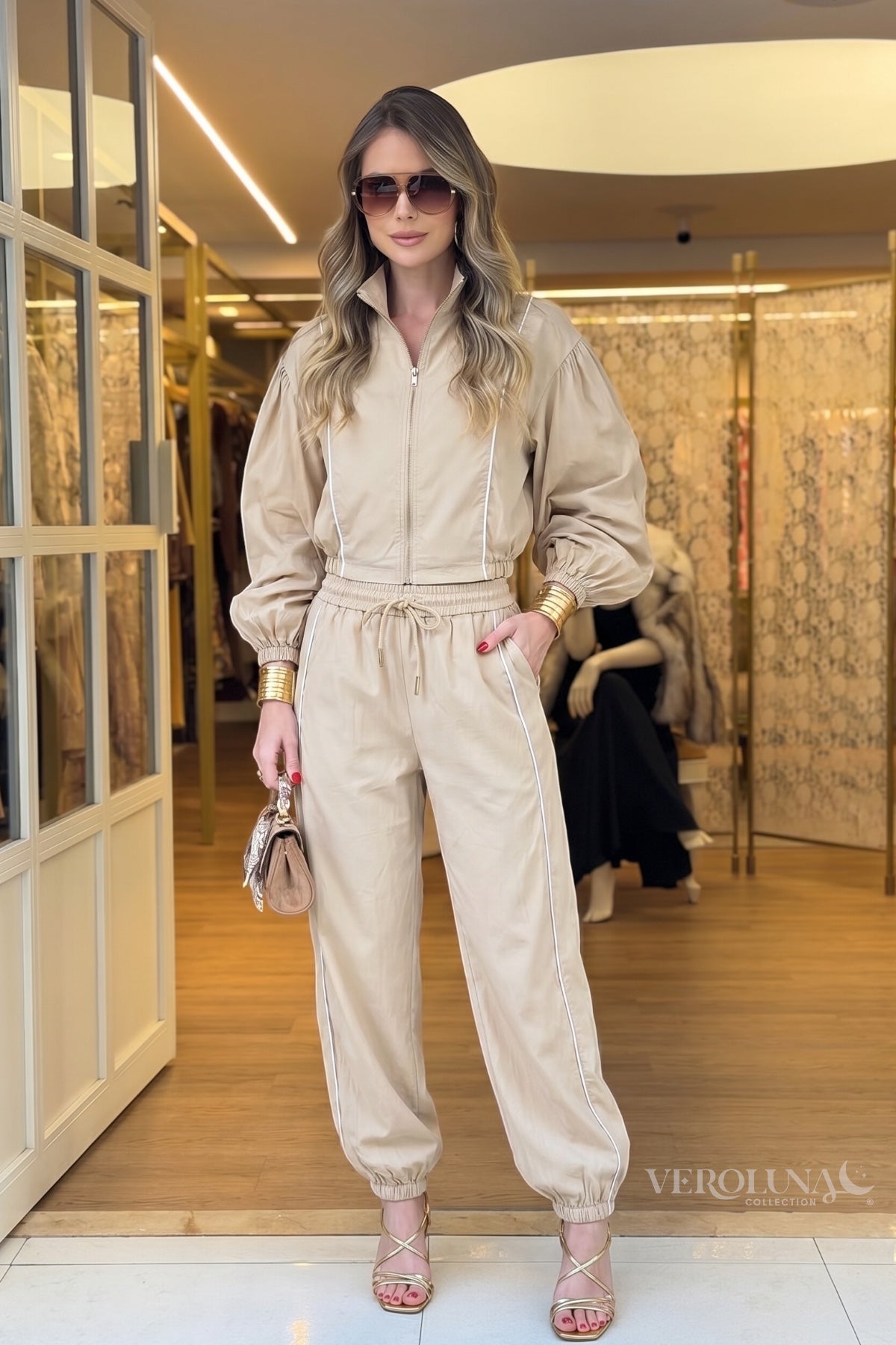 TRAVEL GIRL SET - BEIGE
