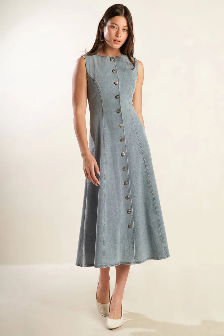 LOUVRE DENIM DRESS