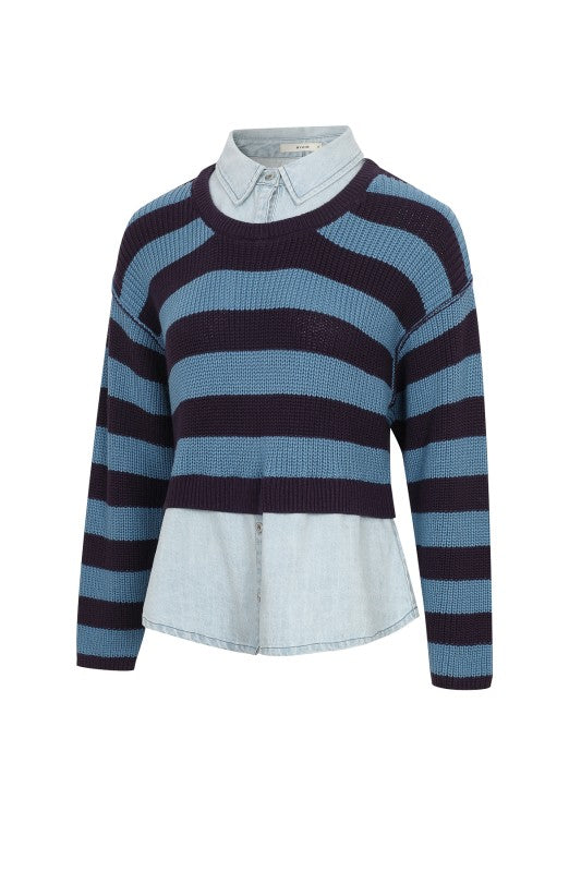 SWEATER NAVY/DENIM