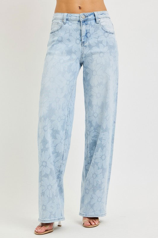 SKY BLOOM STRETCHY JEANS