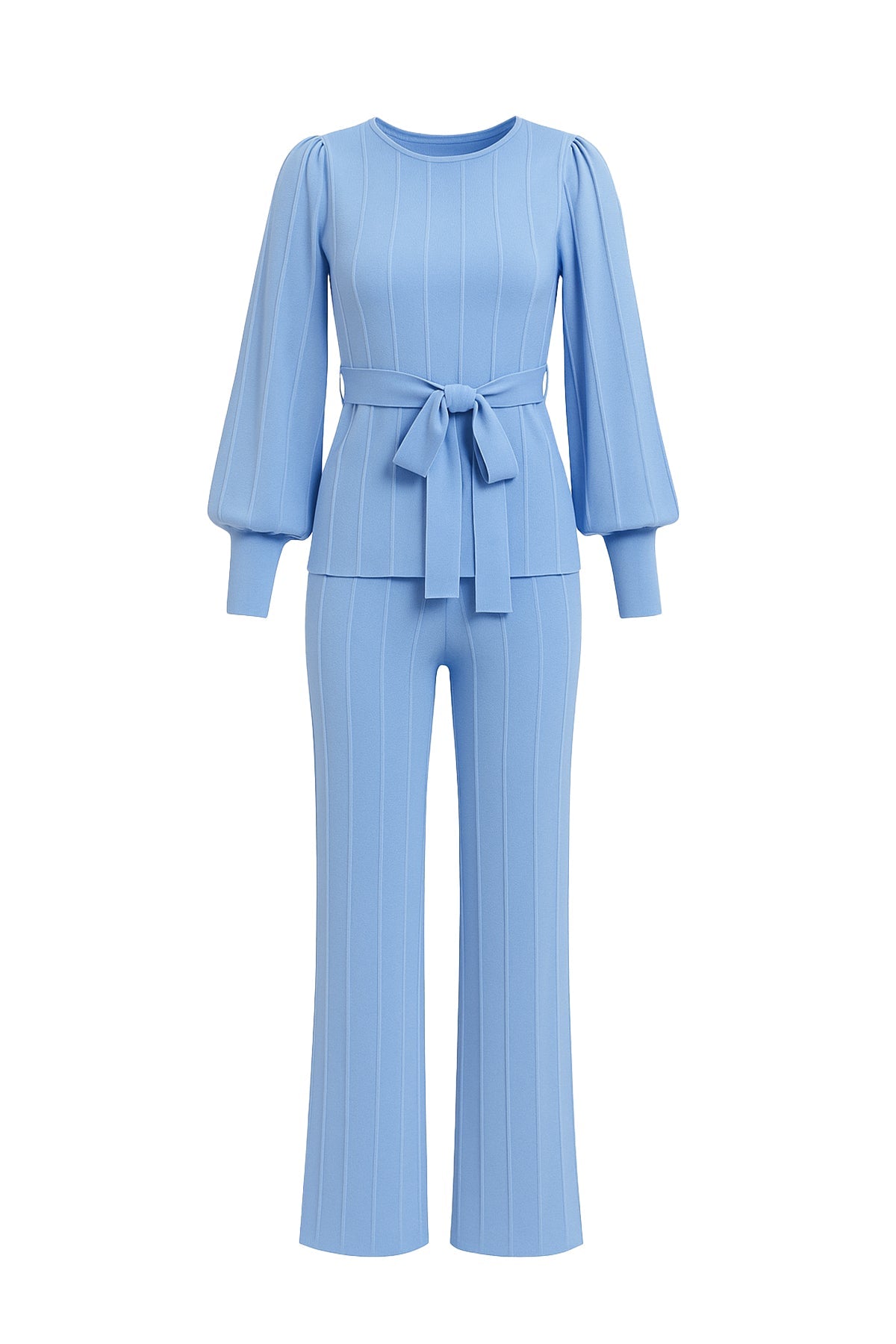 PORTOFINO BLUE KNITTED SET