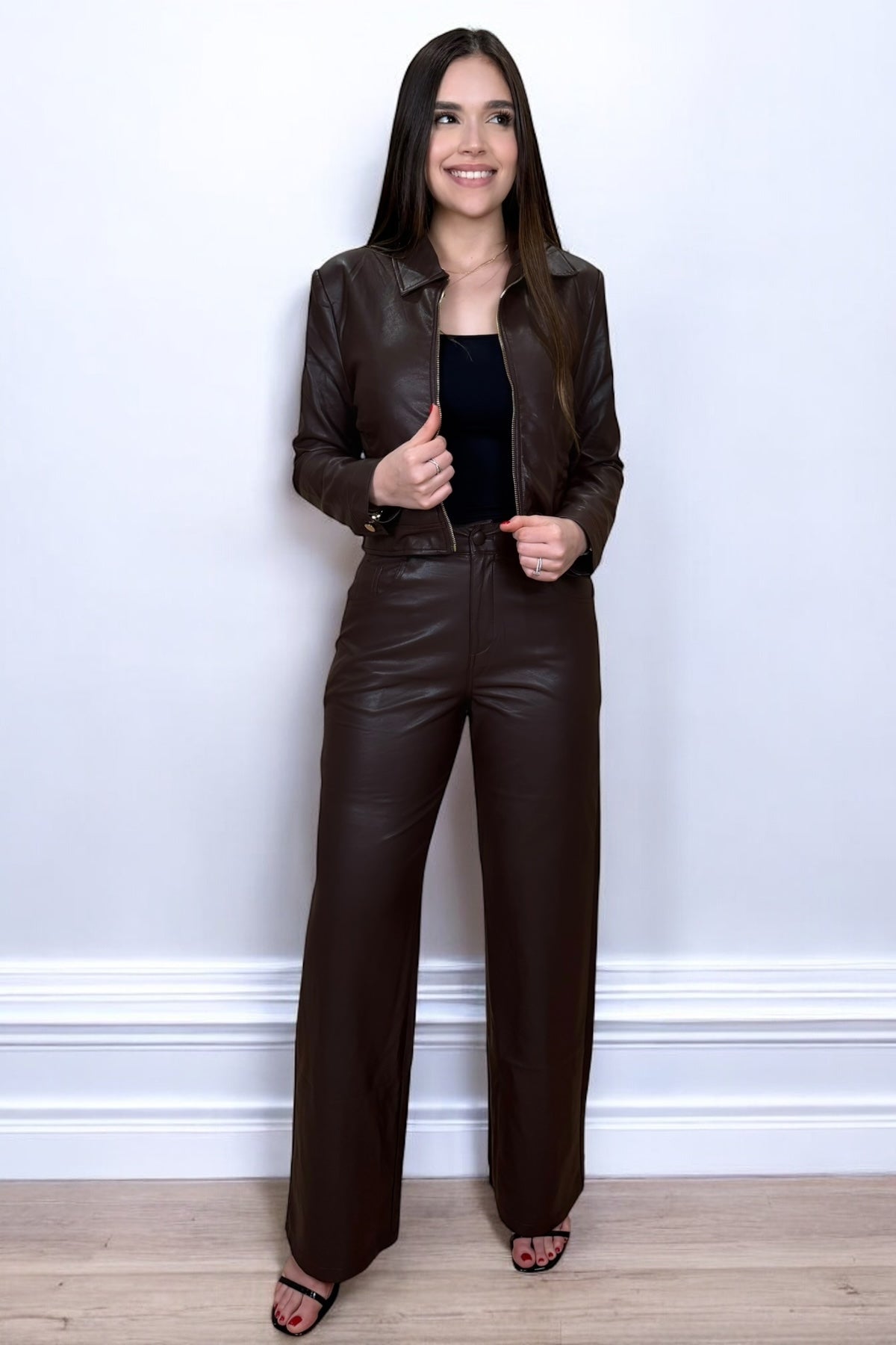 MIDNIGHT LEATHER SET - BROWN