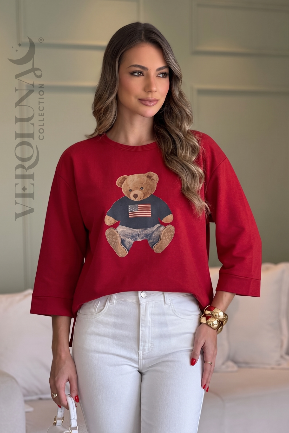 TEDDY BURGUNDY SWEATER