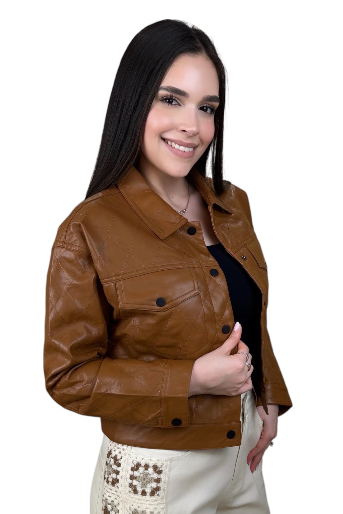 BROWN LEATHER JACKET