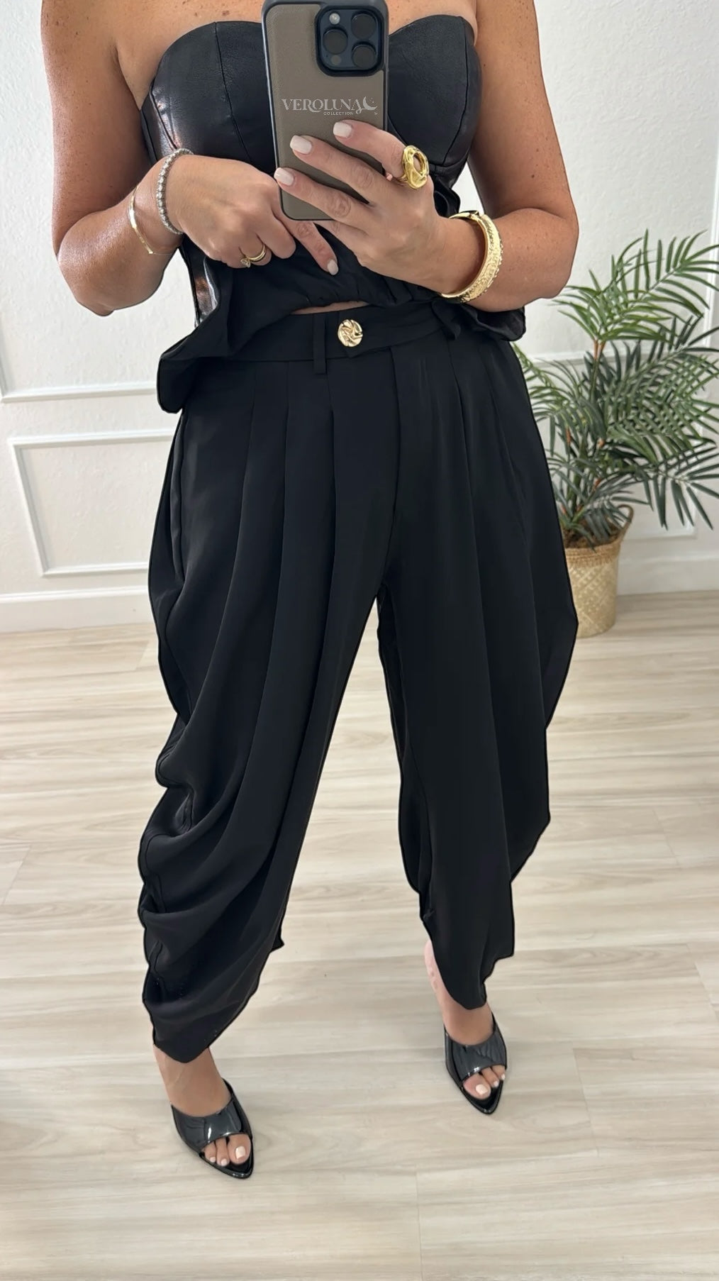 BUBBLE PANT - BLACK