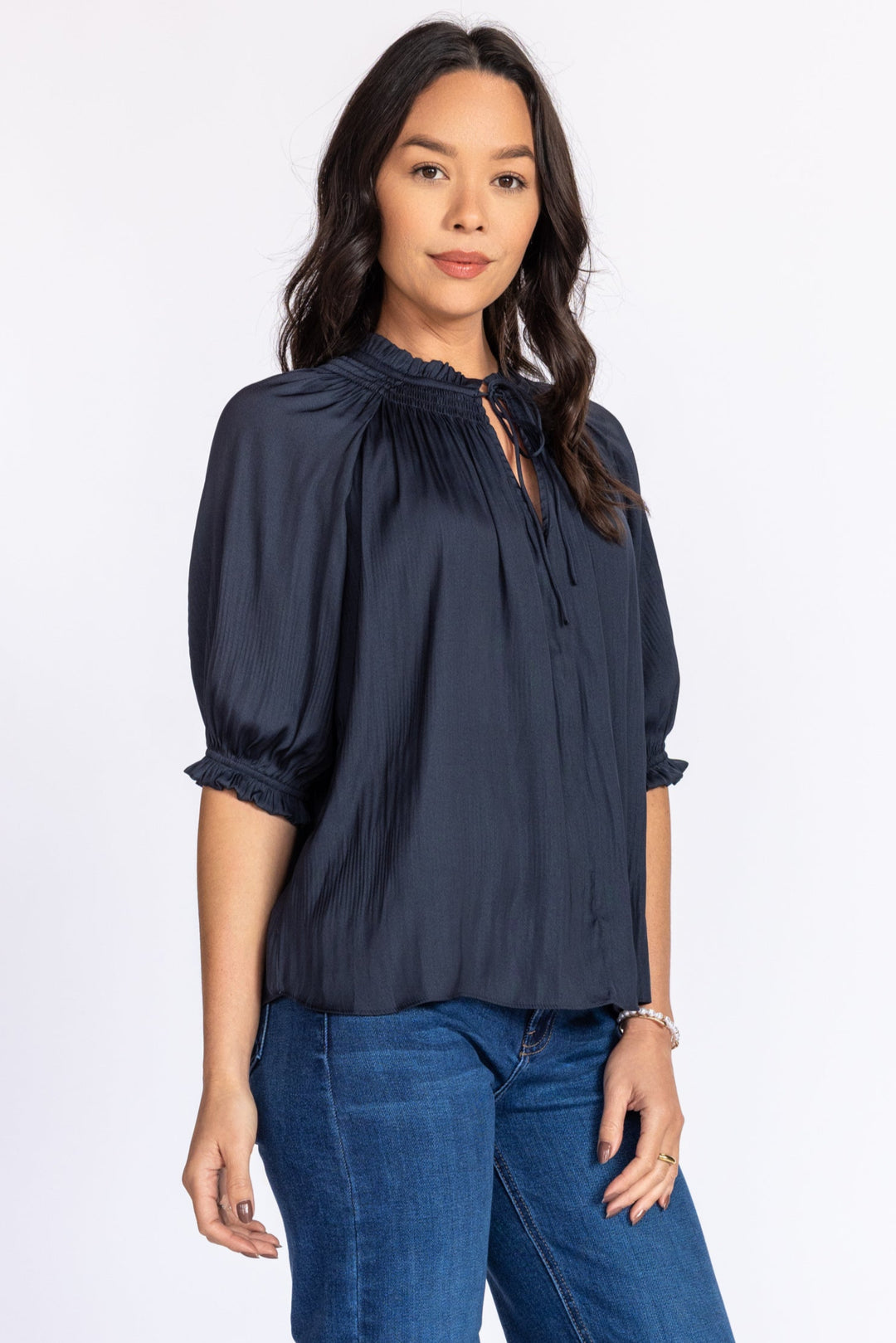 NAVY CHIC BLOUSE
