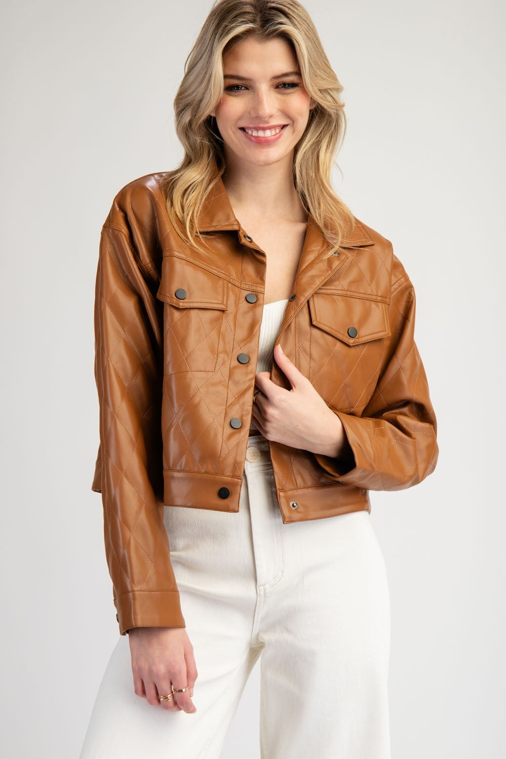 BROWN LEATHER JACKET