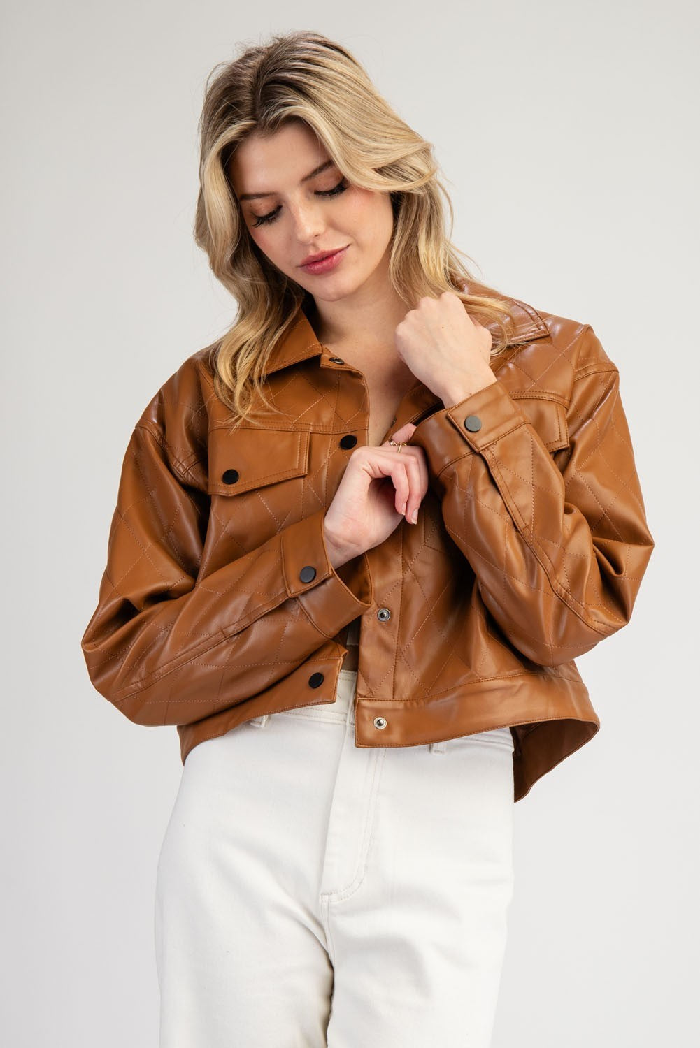 BROWN LEATHER JACKET