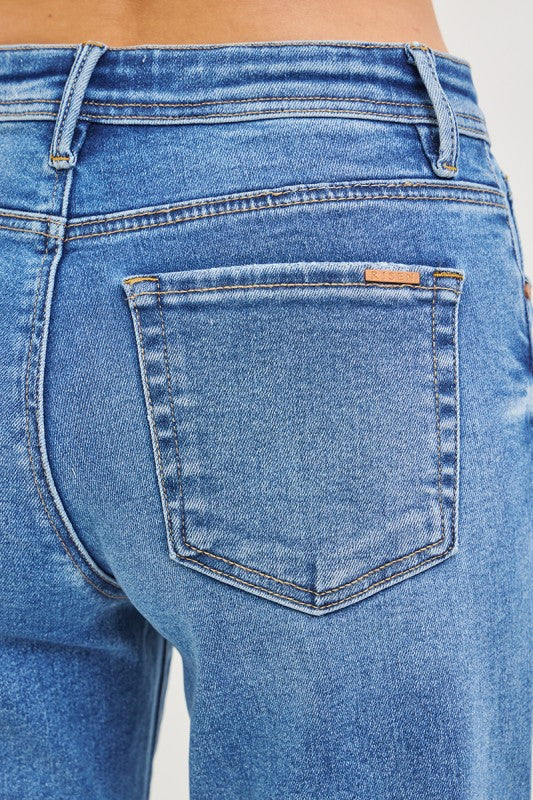 TWO TONES STRETCH JEANS