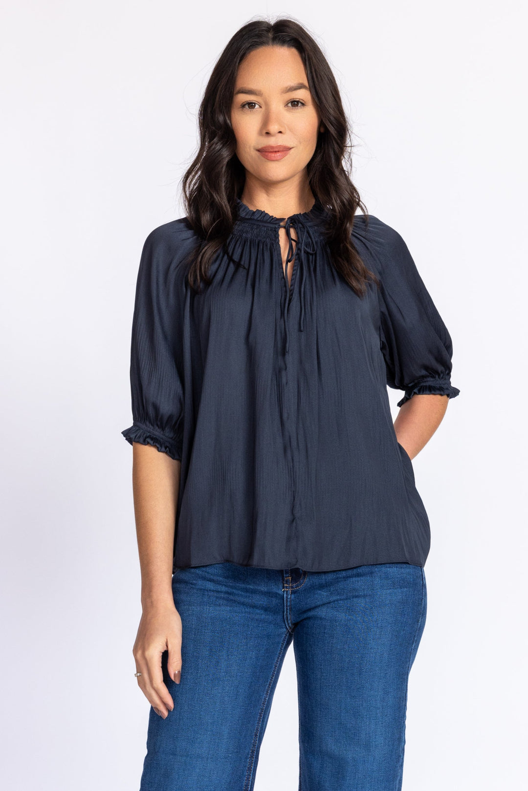 NAVY CHIC BLOUSE