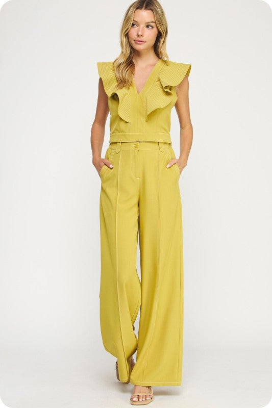 ELEGANT LIME MUSTARD SET