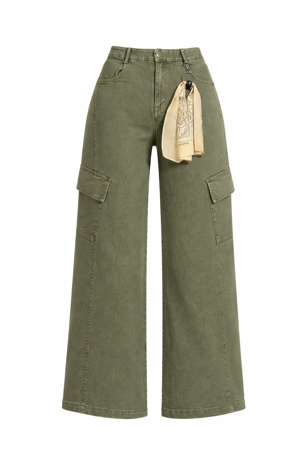 CARGO OLIVE DESIGN JEAN