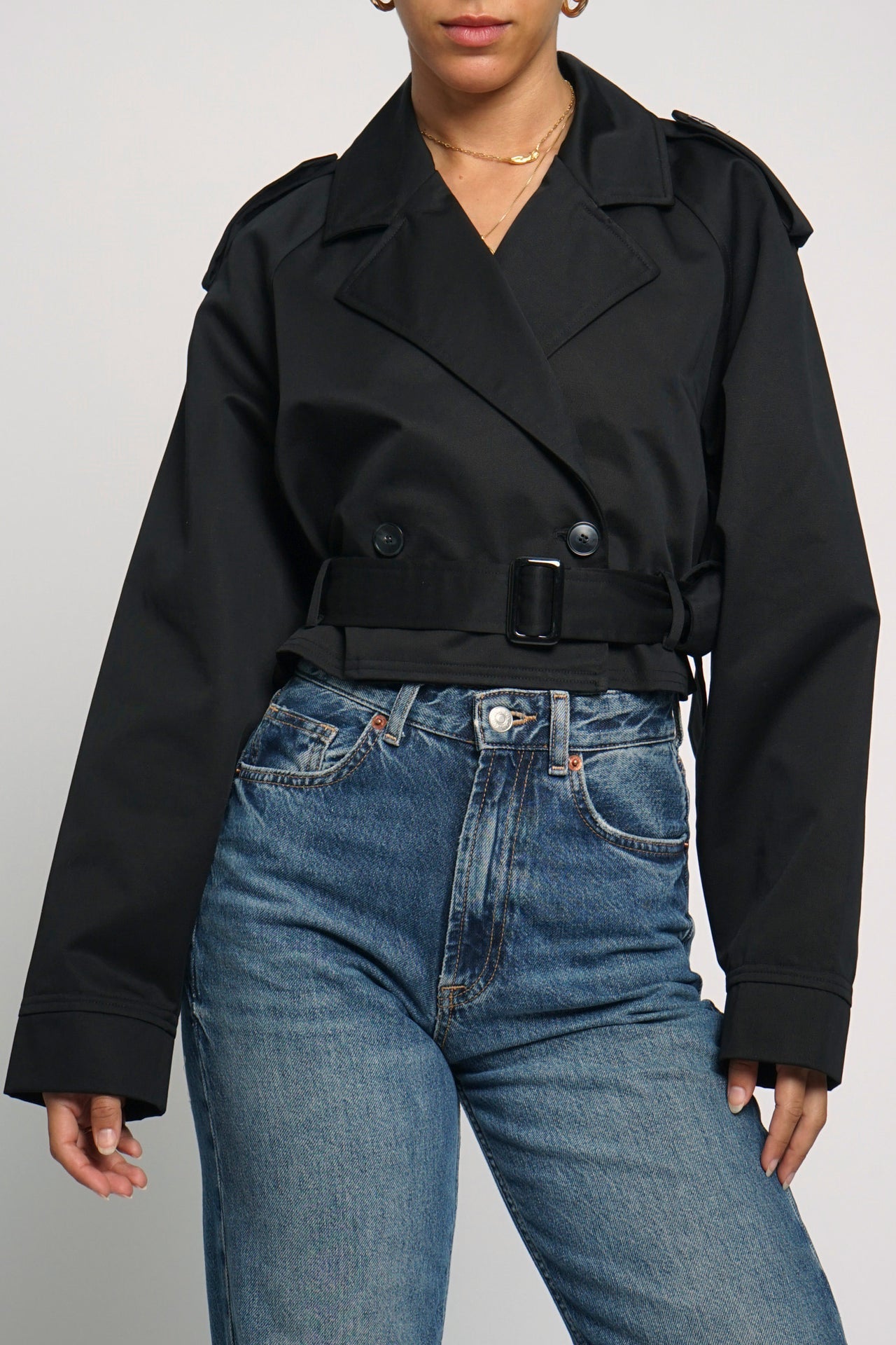 TRENCH JACKET - BLACK