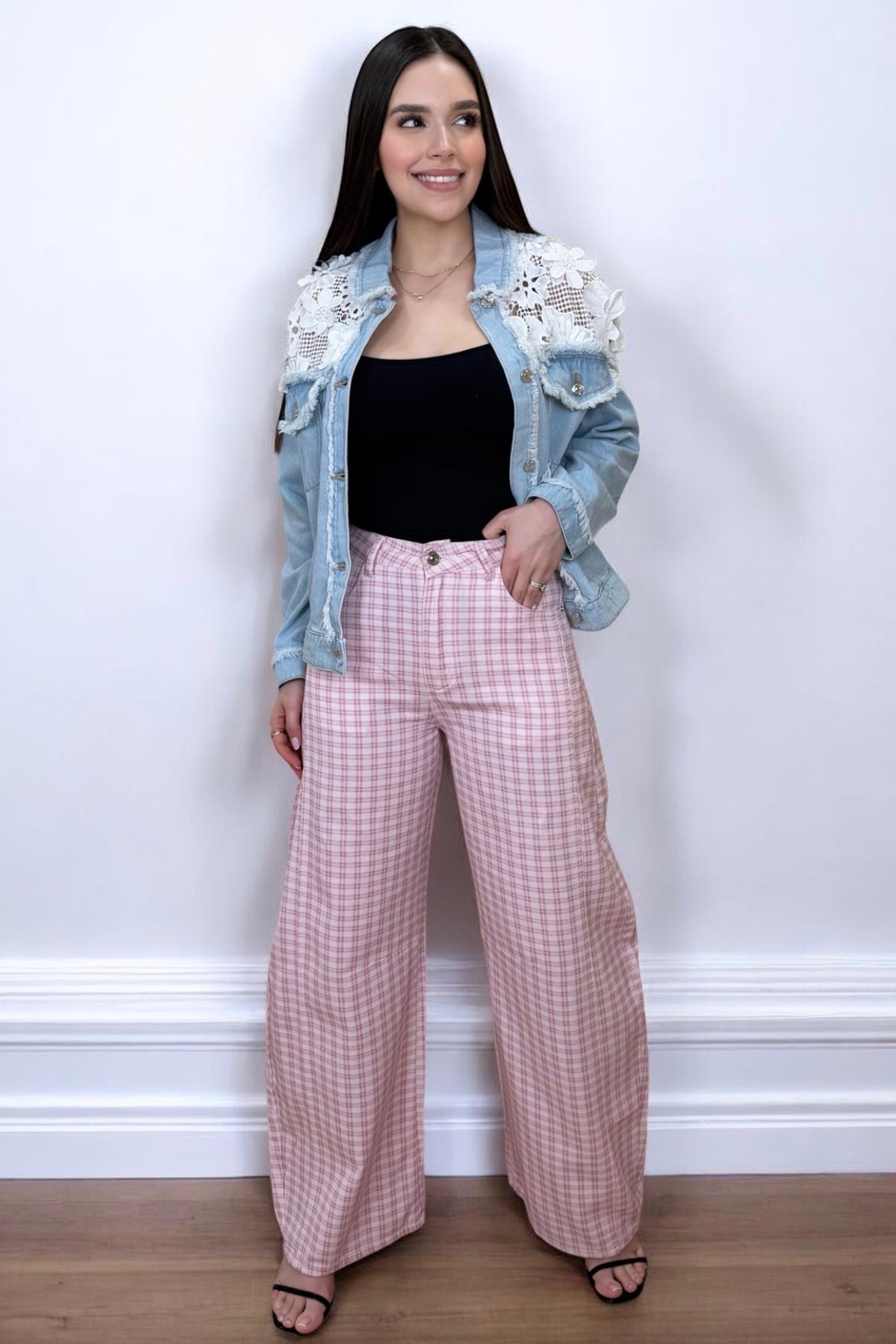 THE ROSE CHECK PANT