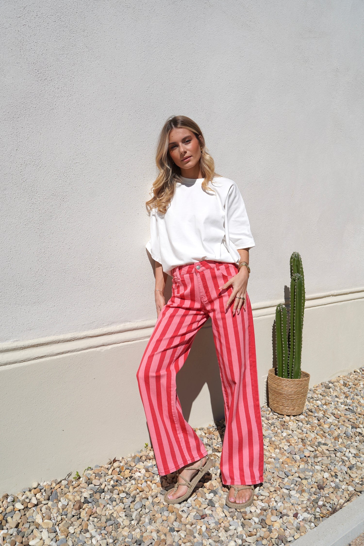 STRIPES FRENCH JEANS