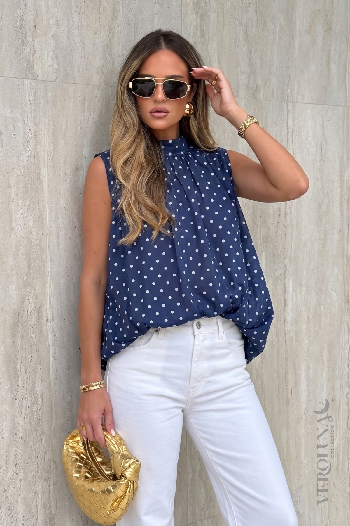 POLKA DOTS ITALY TOP