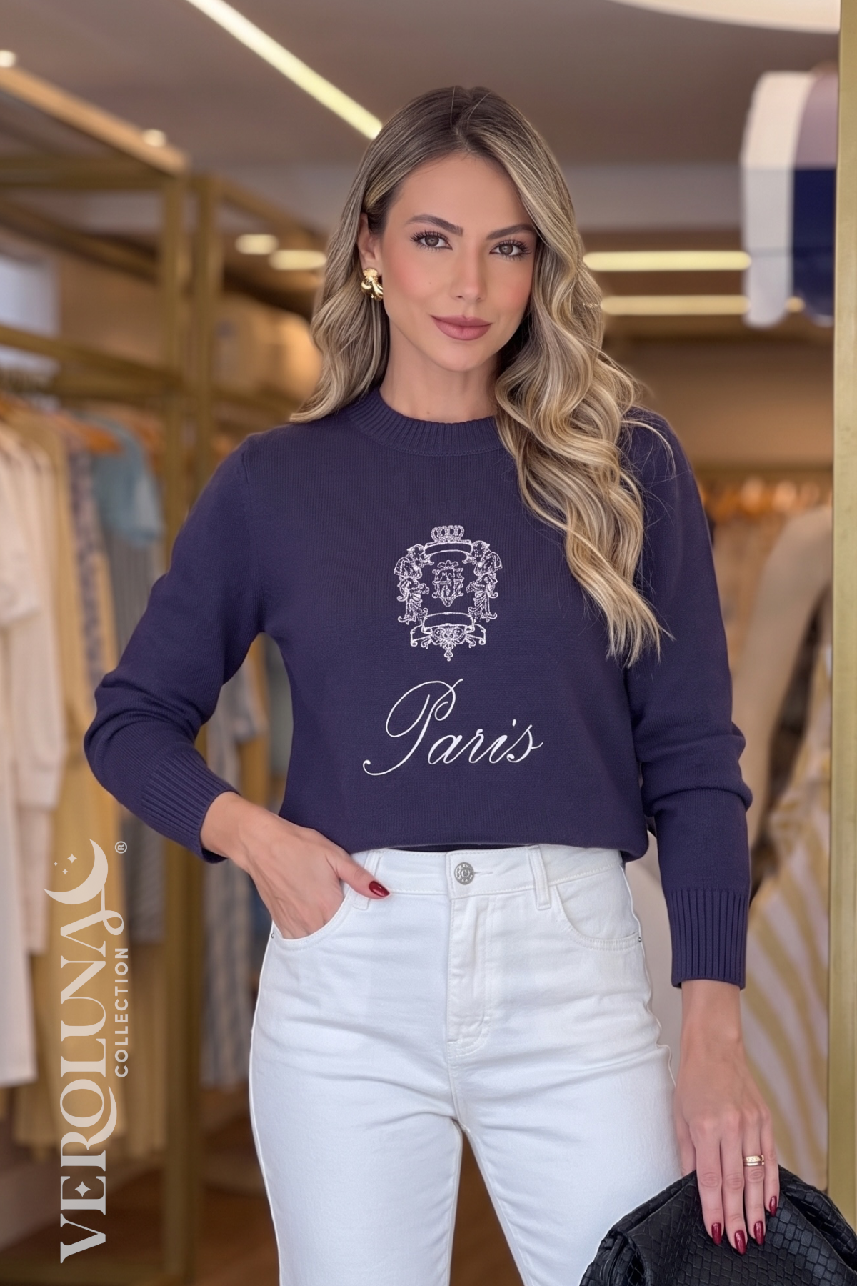 SWEATER PARIS NAVY