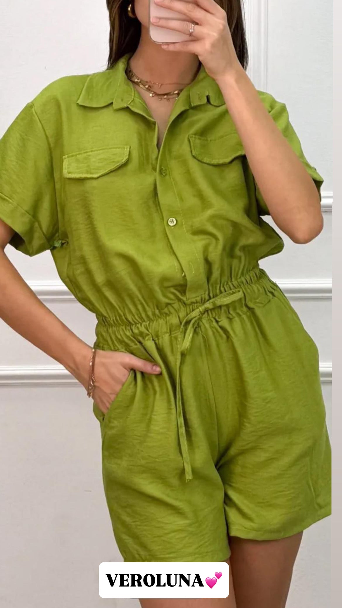 MILANO ROMPER - GREEN