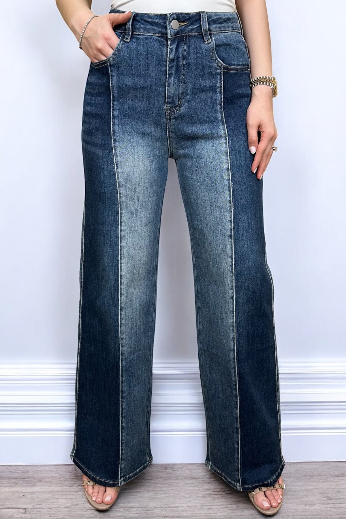 TWO TONES JEANS