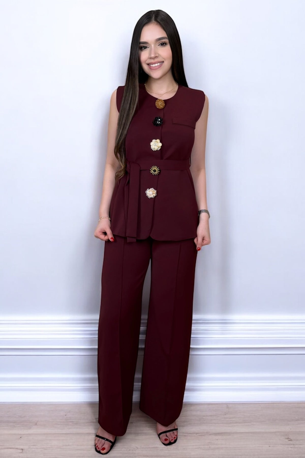 BURGUNDY ICON GLAM SET