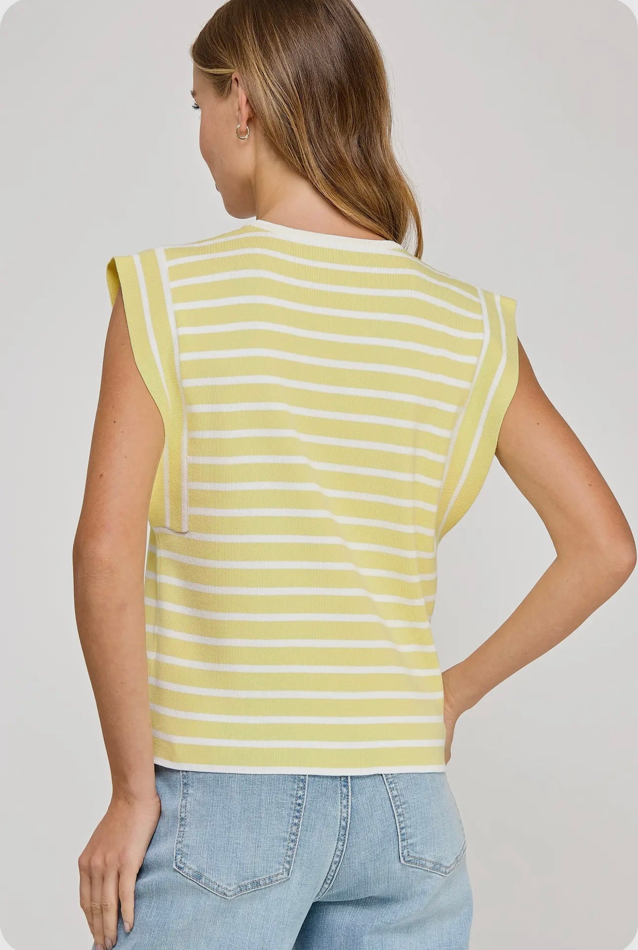 THE STRIPE TOP - YELLOW