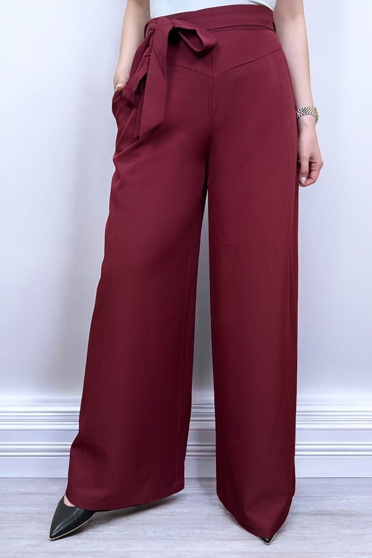 BURGUNDY ELEGANT PANT