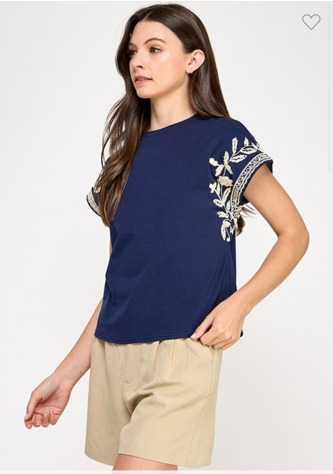 LAUREN BLOUSE - NAVY