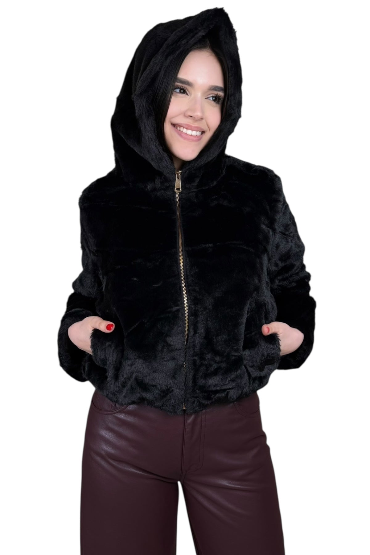 ZOÉ FAUX FUR JACKET