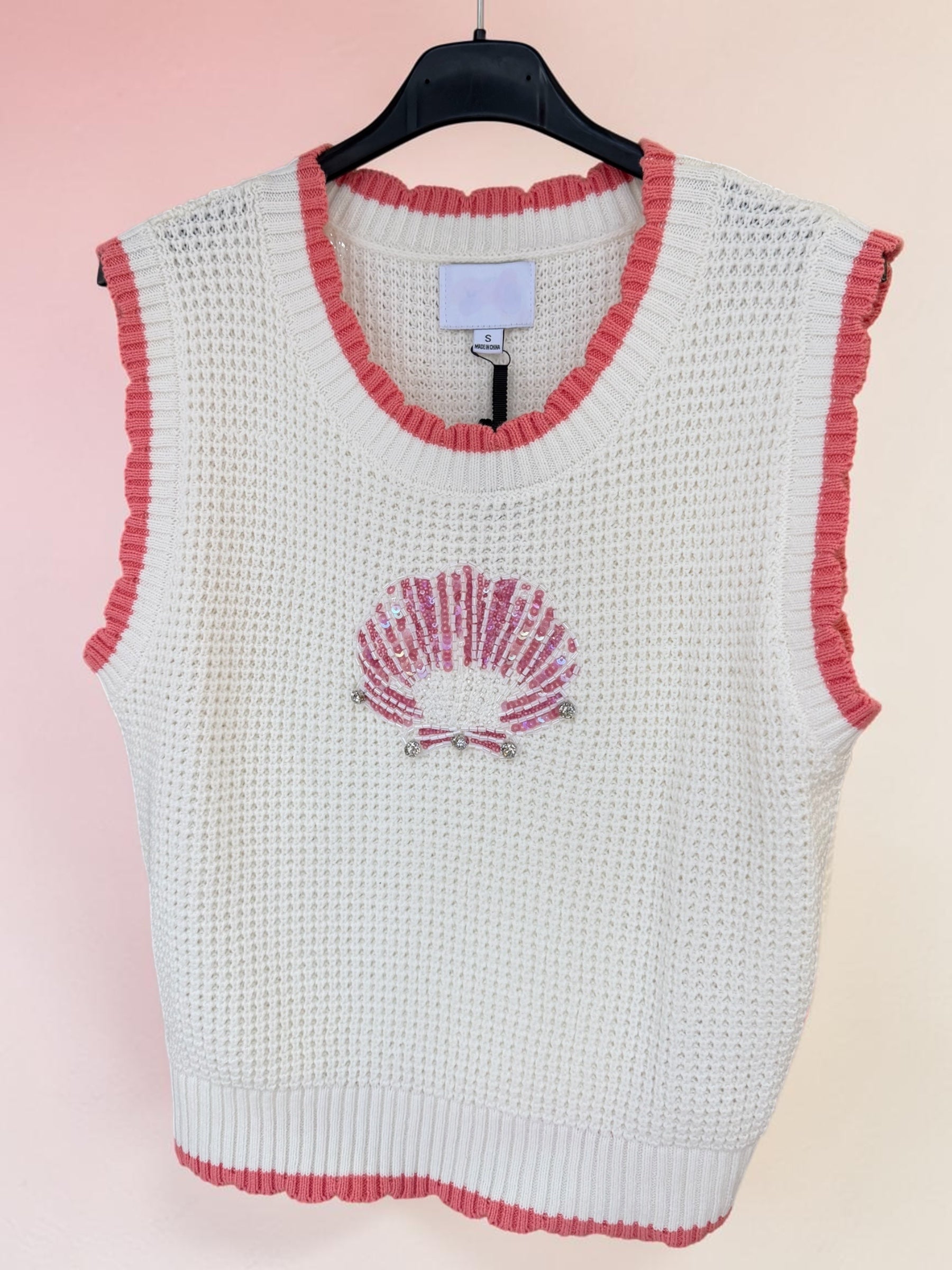 SEASHELL KNIT TOP