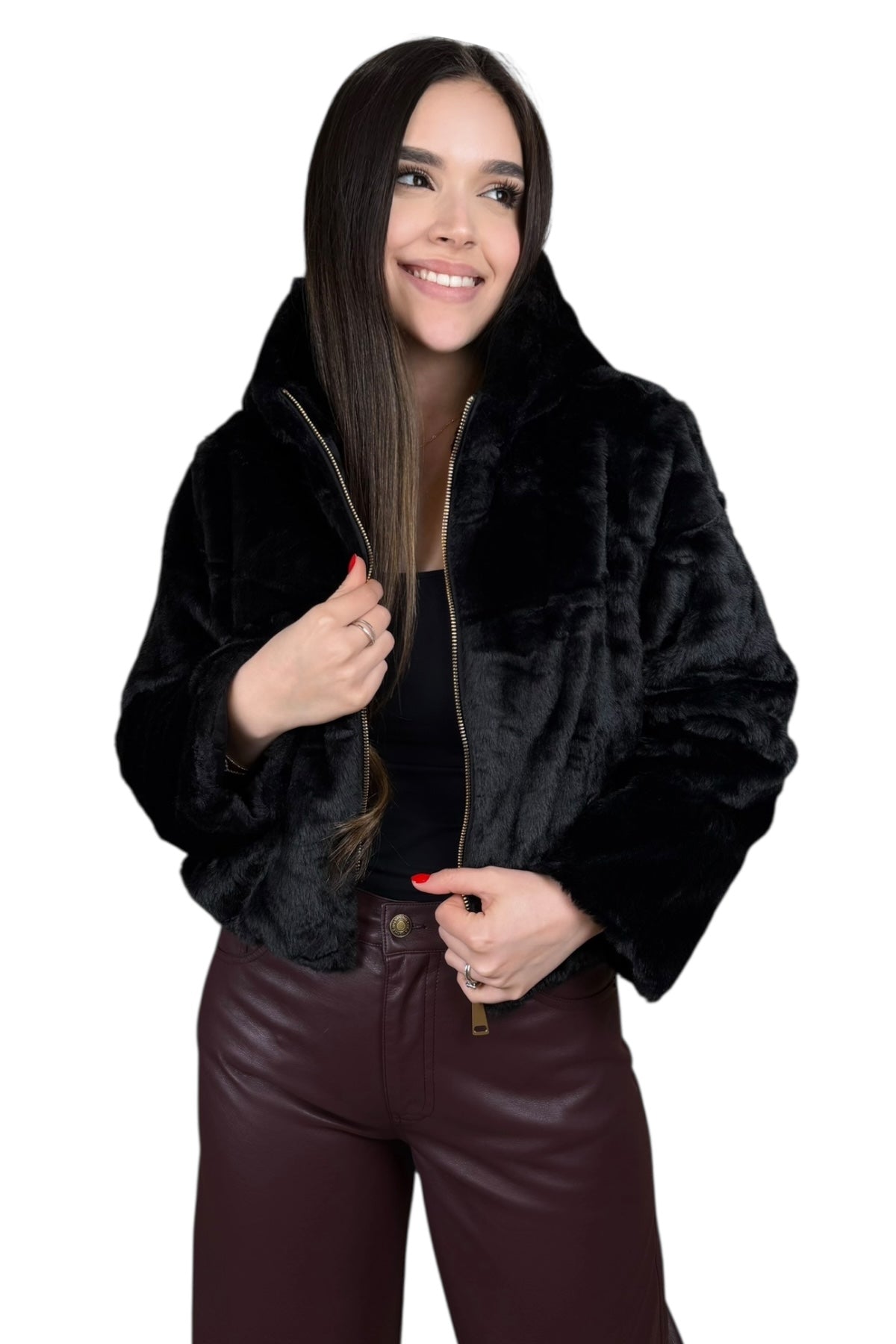 ZOÉ FAUX FUR JACKET