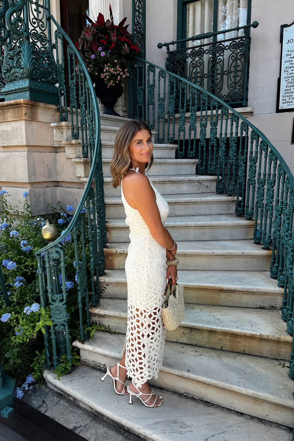 CROCHET MIDI DRESS