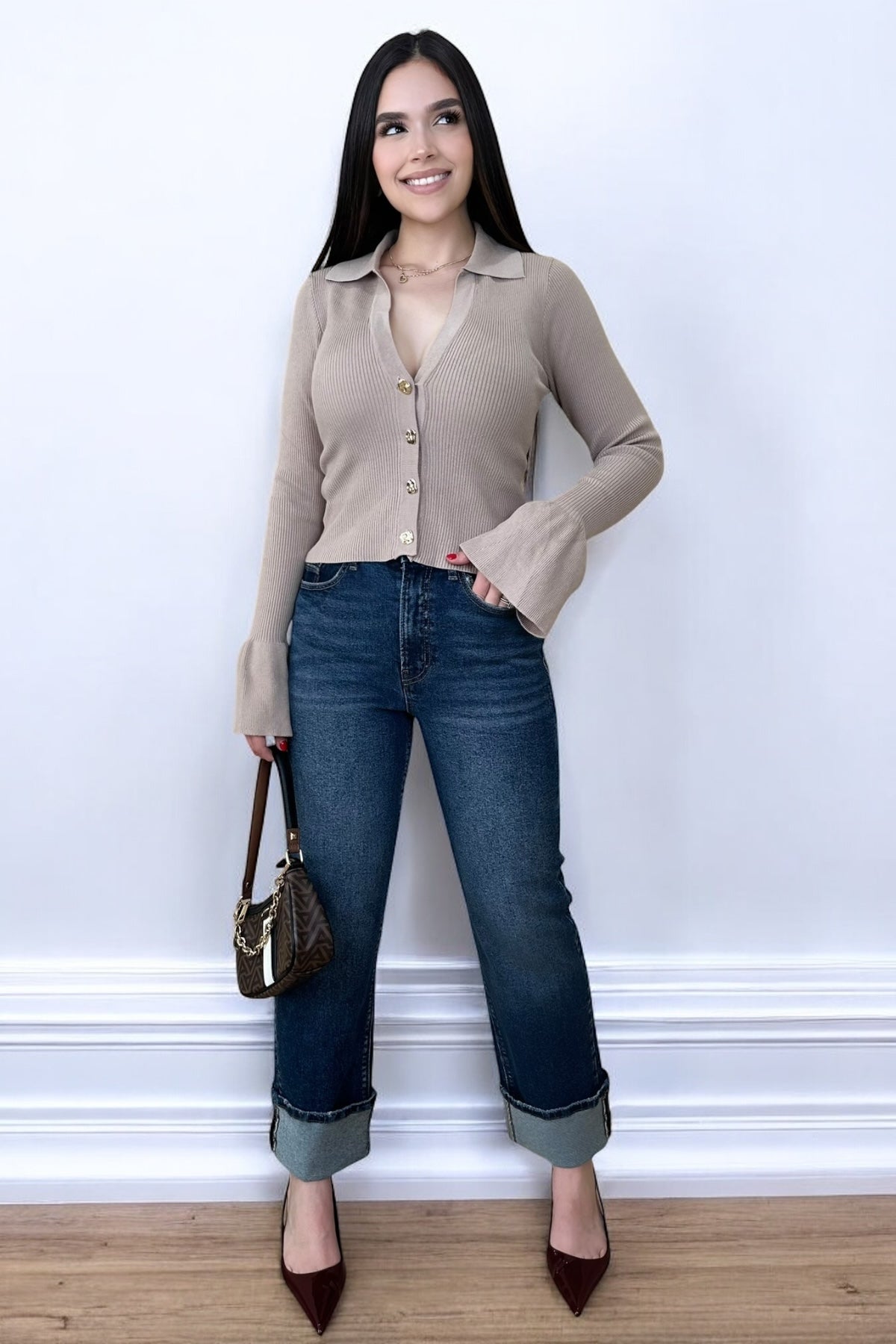 CLASSIC TURN-UP JEANS