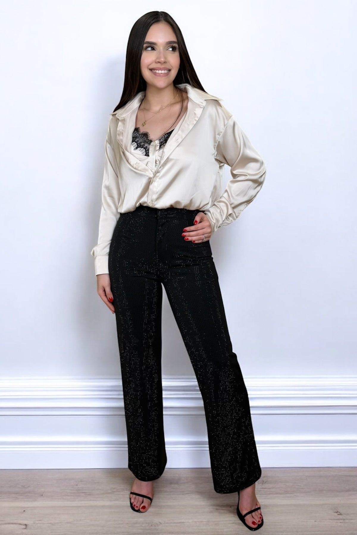 DIAMOND PANTS - BLACK