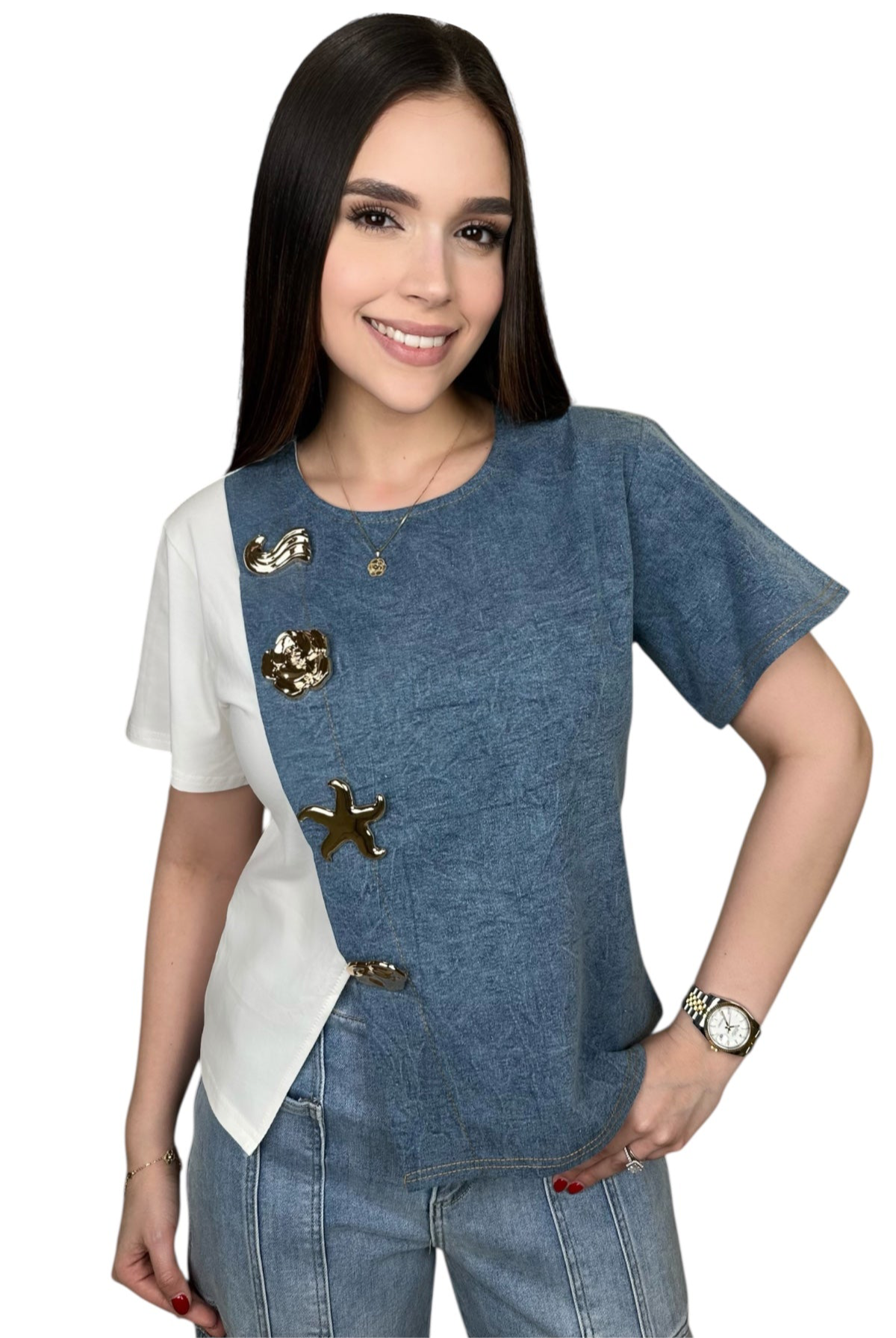 SOLE DENIM TOP