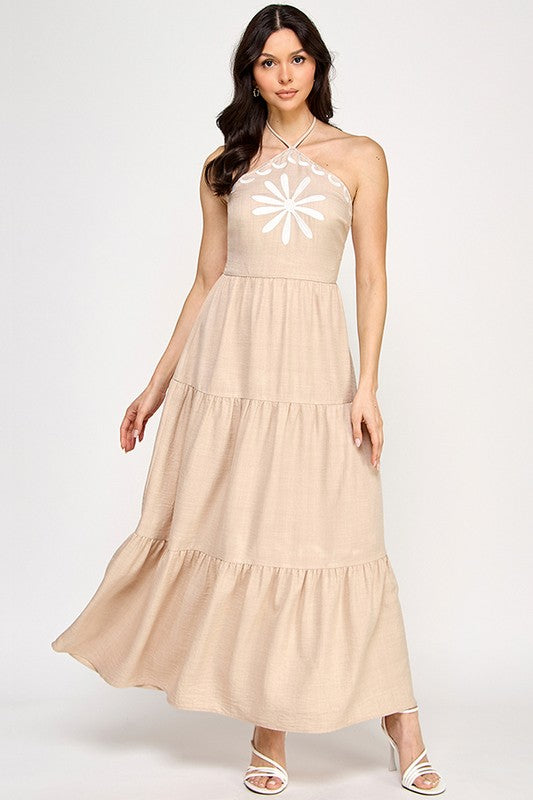 SHARON DRESS - BEIGE