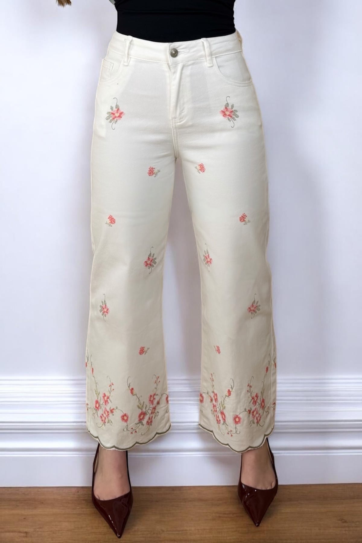 FLOWER FRENCH JEANS