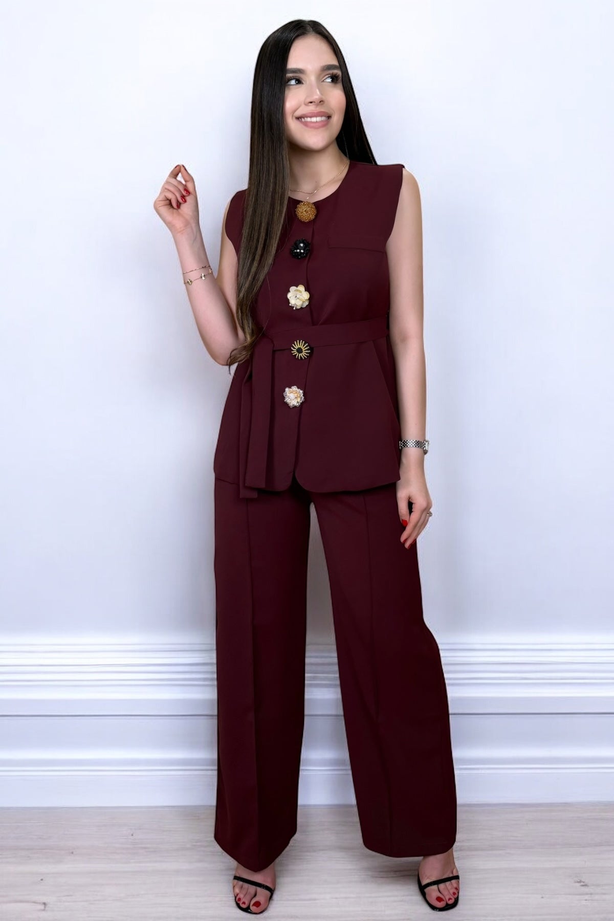 BURGUNDY ICON GLAM SET