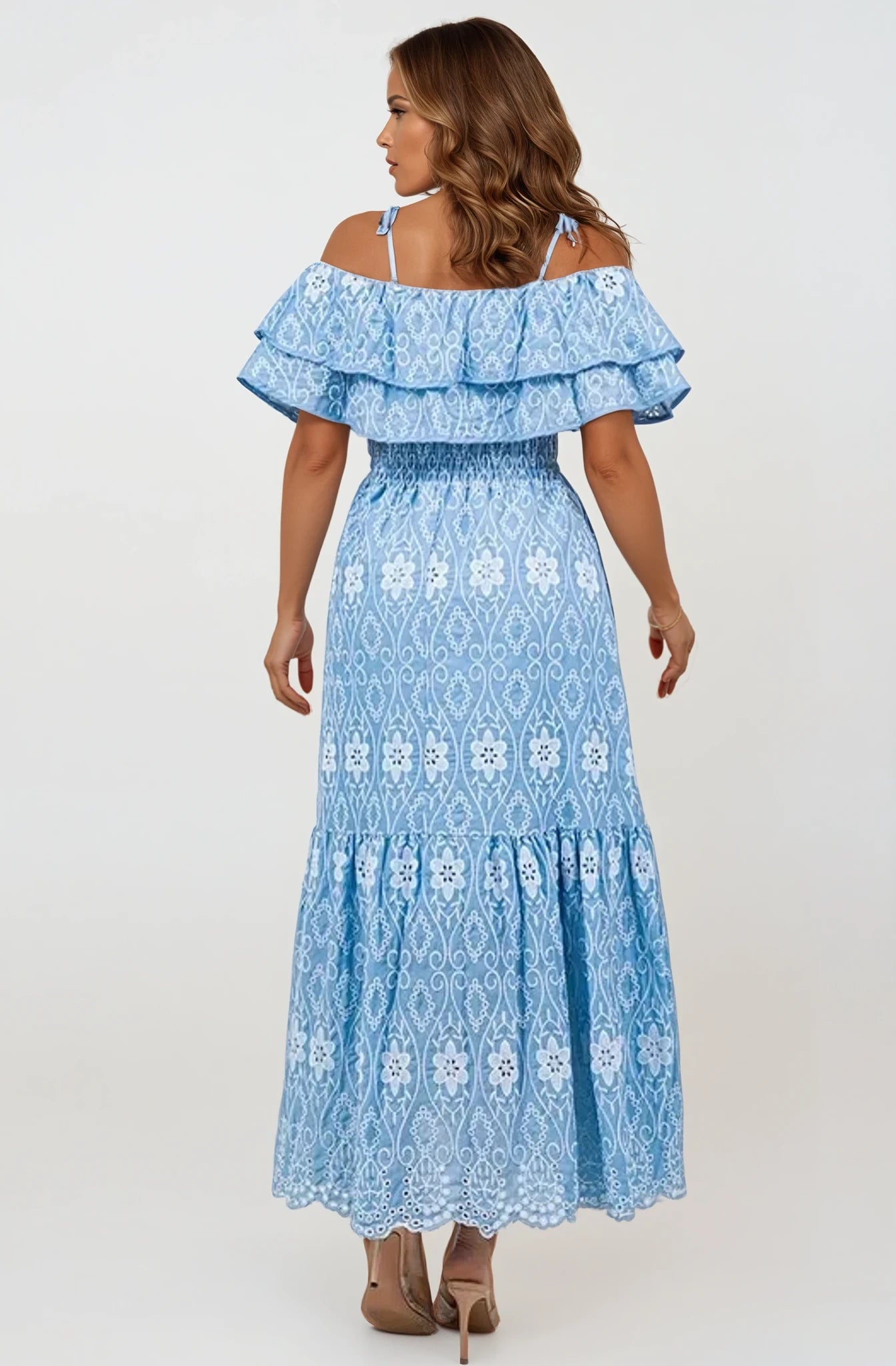 AZULE EMBROIDERY DRESS (BACK IN STOCK)